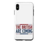 The British are Coming Patriotic Stars 4th of July Coque pour iPhone XS Max
