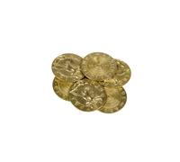 The Broken Token Prop Coins - 35 mm Gold Mythological Monsters Replica Coins Pack de 6 pices de fantaisie et de nouveaut