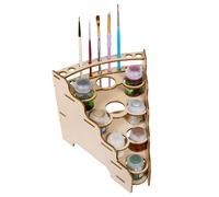 The Broken Token Support peinture modulaire avec trous de 35 mm 45 cales Organiseur multiple pour bouteilles de peinture, pots et pinceaux