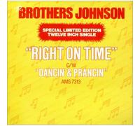 The Brothers Johnson Right On Time 1977 UK 12" vinyl AMS7313-J