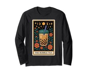 The Bubble Tea Carte de Tarot Motif Lune sorcière Manche Longue