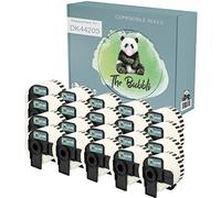 The Bubbli Originale | DK-44205 Compatibles Rouleaux Étiquettes pour BROTHER P-Touch QL-1110NWB QL-1100 QL-1060N QL-500 QL-570 QL-580 QL-700 QL-710W QL-800 QL-810W 820NWB (62 mm x 30.48 m | Pack 20)