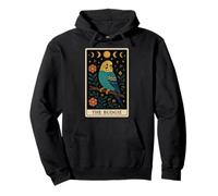 The Budgie Perruche Perroquet Tarot Carte Witchy Moon Sweat à Capuche