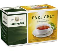 Thé Bünting Earl Grey floral aromatique Thé noir 20 sachets de thé