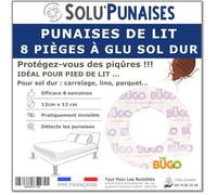 The BUGO 8 Pièges Punaises de Lit à Glu pour Pied de Lit - Sol Dur