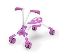 The Bugs ScrambleBug Bubblegum - Porteur 4 Roues à 360° pour Tout-Petits - Roues Silencieuses Anti-Rayures - Pliable en 3 Étapes - Dès 12 à 36 Mois - Violet/Blanc