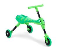 The Bugs Scuttlebug Grasshopper - Tricycle 3 Roues Pliable pour Tout-Petits - Roues Anti-Rayures Silencieuses - Direction sur Roue Avant - Dès 12 à 36 Mois - Jaune/Vert