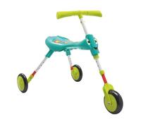 The Bugs Tricycle Bébé ScuttleBug XL - 3 Roues Réglable en Hauteur - Dès 2 Ans - Pliable en 3 Clics - Roues XL Silencieuses - Pour Intérieur/Extérieur - Bleu Vert
