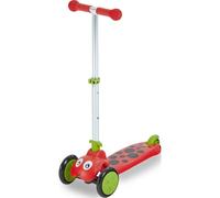 Trottinette enfant 3 roues SCOOTIE BUG SPOT rouge et vert