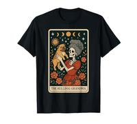 The Bulldog Carte de Tarot Squelette pour Grand-mère Motif Lune sorcière T-Shirt