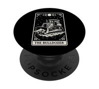 The Bulldozer Truck HEO Carte de Tarot Motif Lune sorcière PopSockets PopGrip Adhésif