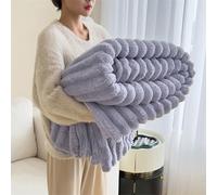 The Bunny Blanket for Women - 1000GSM Super Soft Fluffy Bubble Plush Throw, Thick Warm Cozy Furry Couch Bed Sofa Living Room (Purple,79" X 90"/200 X 230cm)