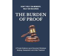 The Burden of Proof: A Structured Workplace Incident Log for Documenting Bullying, Harassment, and Unfair Treatment