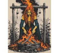 The Burning Witch Notebook: A Gothic Halloween Journal for the Macabre & Mysterious