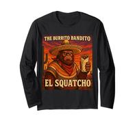 The Burrito Bandito El Squatcho Fiesta Illustration Manche Longue