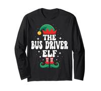 The Bus Driver Elf Ensemble Familial Amusant de Noël Assorti Manche Longue
