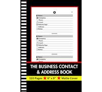 The Business Contact & Address Book: A Professional A-Z Organizer for Clients, Employees, Vendors & Associates | Features Alphabetical Index, Numbered ... | 6 x 9 Inches Office & HR Management Journal