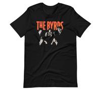 The Byrds Poster Style Fan Art Graphic Tee Short-Sleeve Unisex T-ShirtBlackL