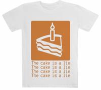 The Cake is A Lie The It Crowd T-Shirt Blanc À Manches Courtes Kids Tee