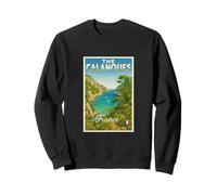 The Calanques France Vintage Voyage Souvenir Art Graphique Sweatshirt