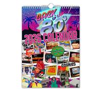 The Calendar King // Calendrier mural Back to the 80's - 2025 (tout en couleur, format A3)
