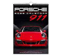 The Calendar King // Calendrier mural Porkie 911-2026 (couleur complète, format A4)