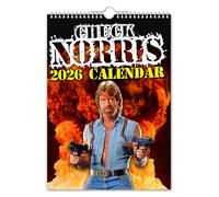 The Calendar King // Chuck Norris - Calendrier mural 2026 (couleur complète, format A4)