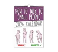 The Calendar King // How to talk to small people - Calendrier mural 2025 (couleur, format A4)