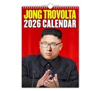 The Calendar King // Jong Trovolta - Kim Jong Un - Calendrier mural 2025 - Format A4