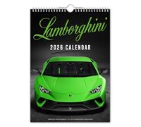The Calendar King - Lambo - Calendrier mural 2025 - Nostalgique/automobile/voiture classique/Noël/anniversaire/idée cadeau/nouveauté/Père Noël secret/cadeau de bureau (couleur complète, format A3)