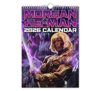 The Calendar King // Morgan He-Man - Calendrier mural 2025 // Drôle/Insolite/Cadeau/Secret Santa
