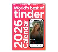 The Calendar King // World's Best of Tinder - Calendrier mural 2026 (couleur, format A4)