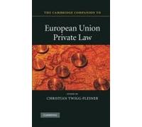 The Cambridge Companion To European Union Private Law