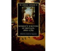 The Cambridge Companion To Women's Writing In Britain, 1660-1789