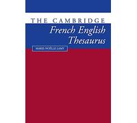 The Cambridge French-English Thesaurus