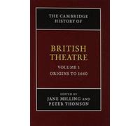 The Cambridge History Of British Theatre