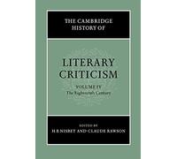 The Cambridge History of Literary Criticism: Volume 4, The Eighteenth Century