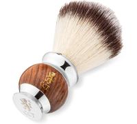 The Cambridge Shaving Brush For Men High Quality Wood And Stainless Steel Synthetic Vegan Bristles