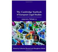 The Cambridge Yearbook Of European Legal Studies: 2009-2010
