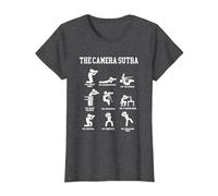 The Camera Sutra Photographe T-Shirt, Femme, Chiné Foncé, XXL