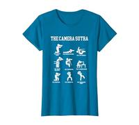 The Camera Sutra Photographe T-Shirt, Femme, Saphir, XL