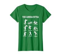 The Camera Sutra Photographe T-Shirt, Femme, Vert Kelly, XS