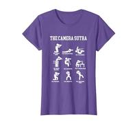 The Camera Sutra Photographe T-Shirt, Femme, Violet Chiné, XS