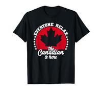 The Canadian is Here Canada Flag Vintage Symbol Home Pride T-Shirt