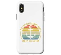 The Captain is Always Right and I'm The Captain Coque pour iPhone X/XS
