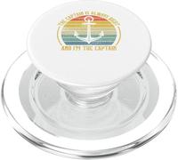 The Captain is Always Right and I'm The Captain PopSockets PopGrip pour MagSafe