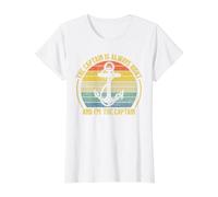 The Captain is Always Right and I'm The Captain T-Shirt Graphique avec Valeur