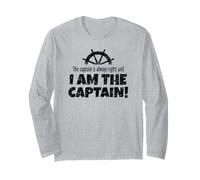 The Captain is Always Right (Noir) Drôle de Voile Manche Longue