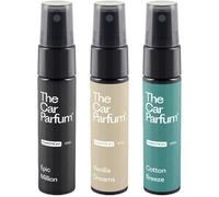 The Car Parfum Spray Voiture Intérieur Parfum - Senteur Voiture - Coffret Cadeau Parfum Voiture pour lui - 3 Parfums Frais - Epic Million, Vanilla Dreams, Cotton Breeze