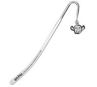 The Carat Shop Elbenwald Harry Potter Marque-Page avec Hibou Hedwig Chibi Charm Pendentif 14cm plaqué Argent, Multicolore HPBM087 One Size